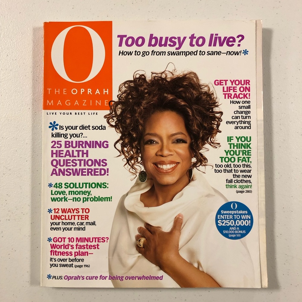 O The Oprah Magazine September 2008 Volume 9, Number 9